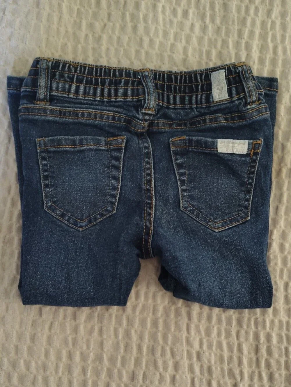 Seven for All Mankind Outfit Kids Jeans Sz. 24 M & Gray Henley Size 18 M